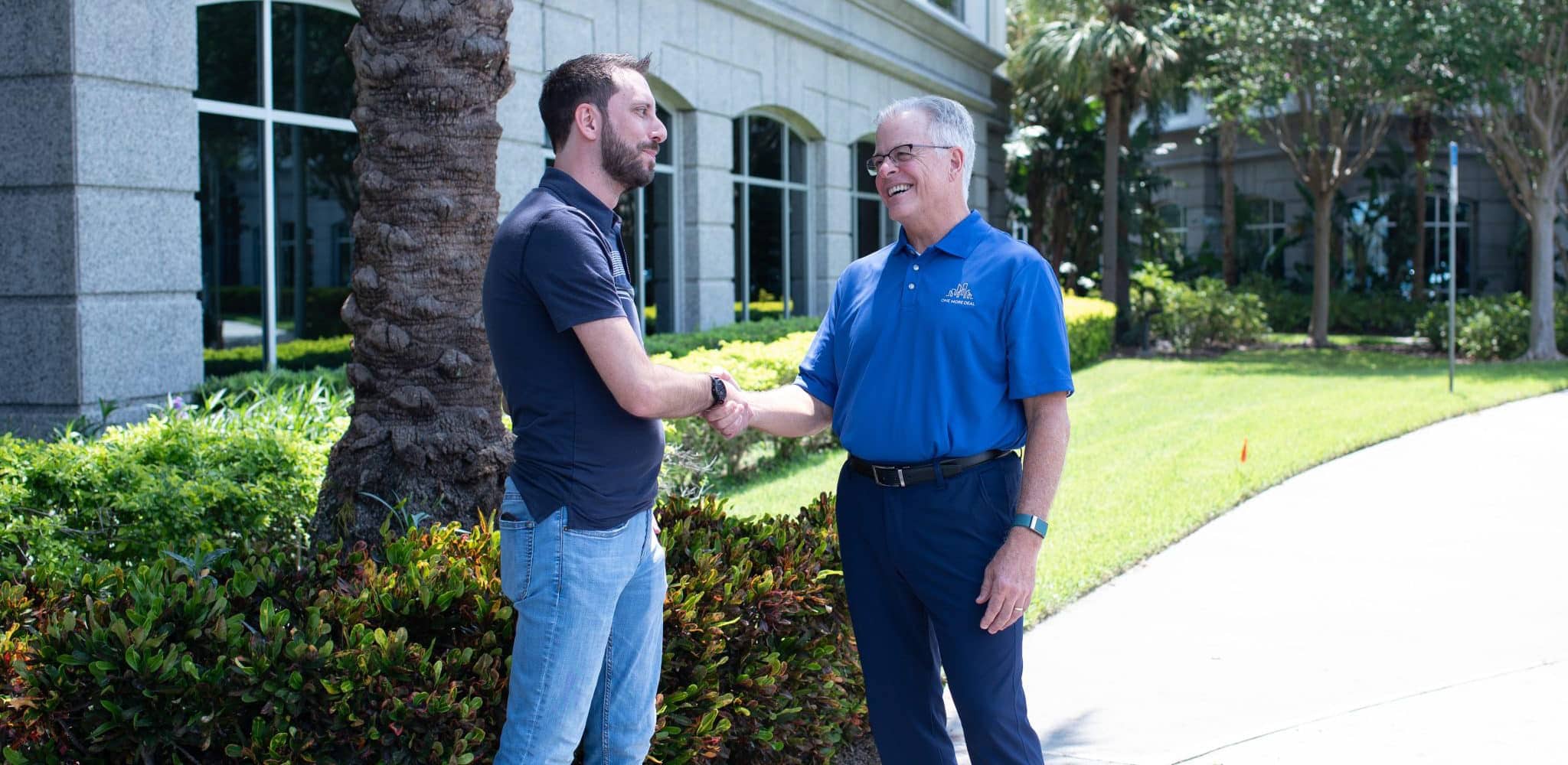 David and Blaine shaking hands